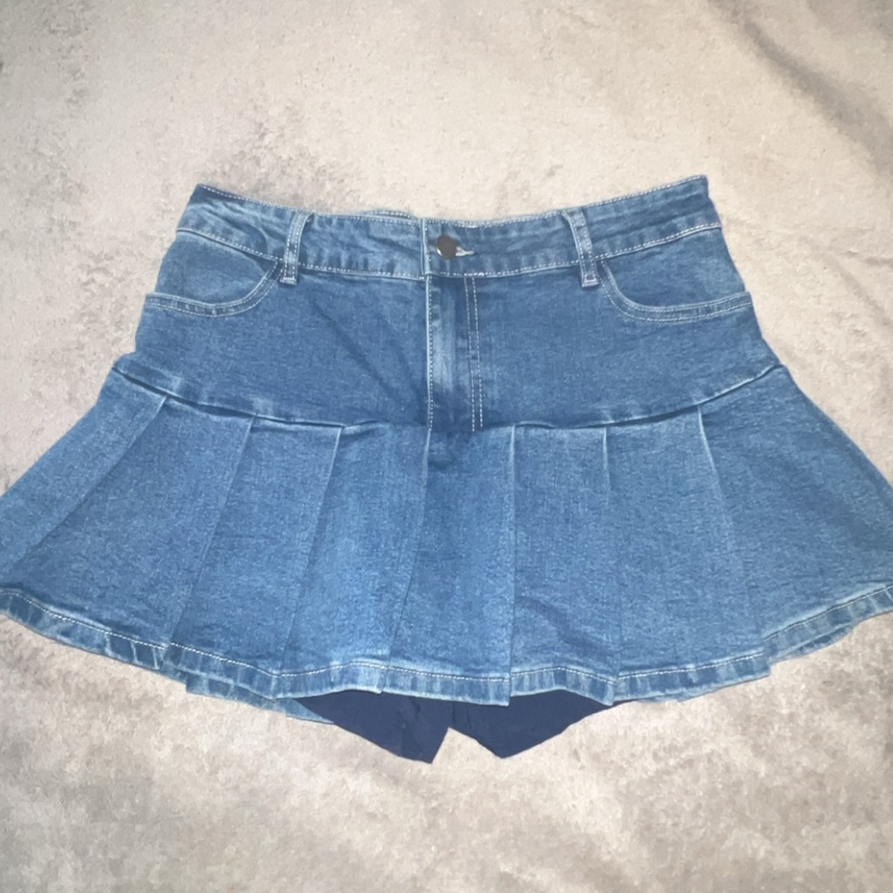 Altar’d State Denim Blue Jean Women's Skirt